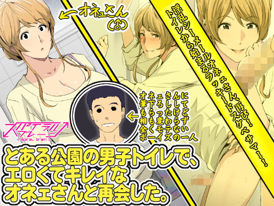 【❤巨乳】とある公園の男子トイレで、エロくてキレイなオネェさんと再会した。