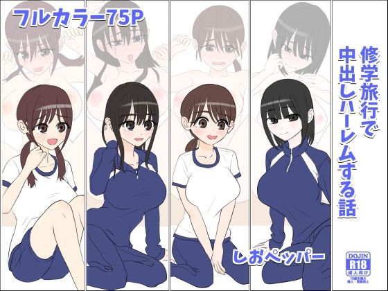 【❤学園もの】修学旅行で中出しハーレムする話